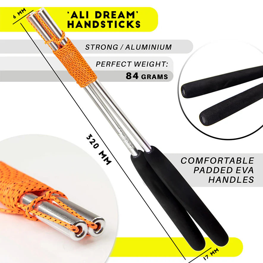 Juggle Dream Cyclone Quartz Diabolo Set - Bearing Axle Professional Diabolo with Aluminium Handsticks and Online Learning Video